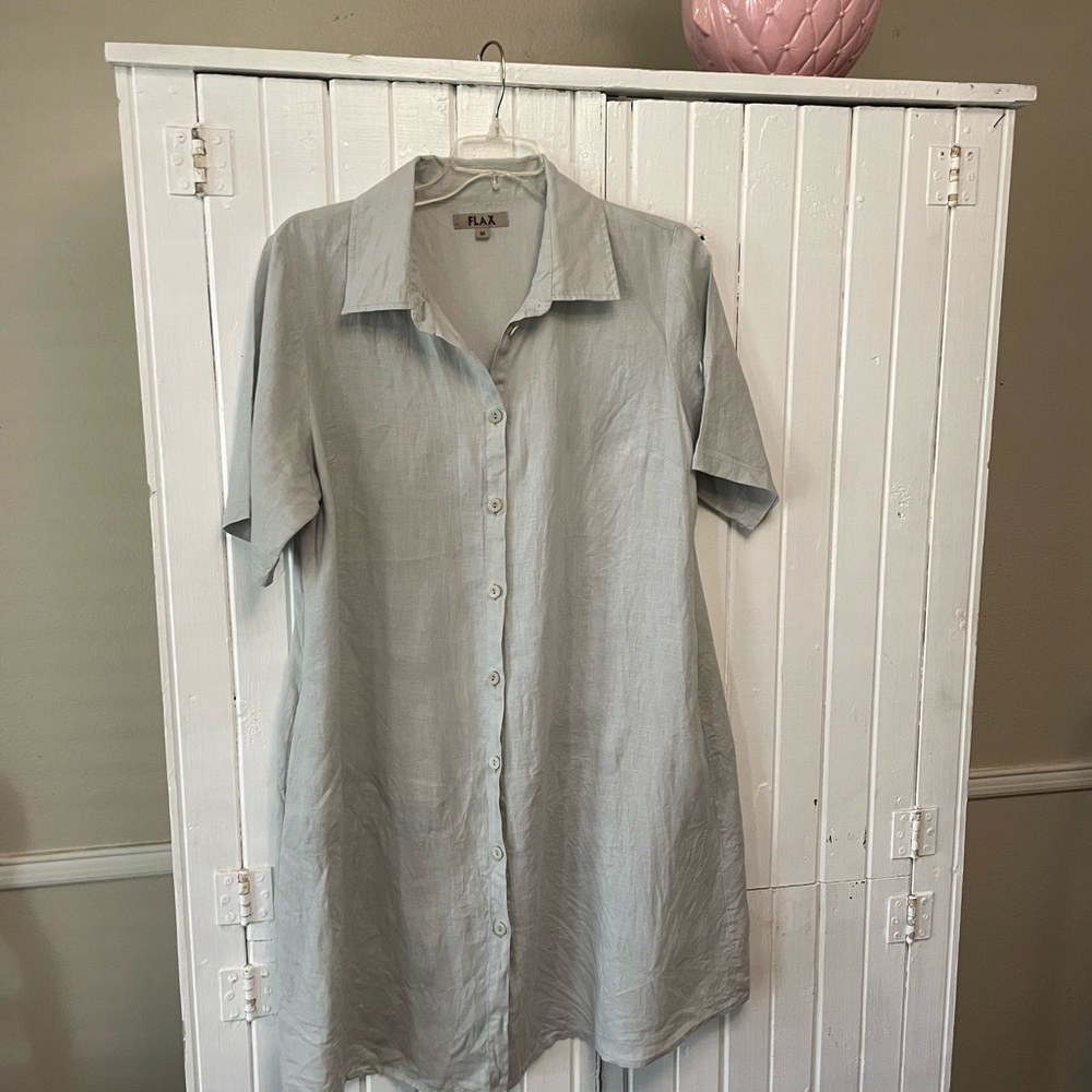 Flax Medium Shirtdress